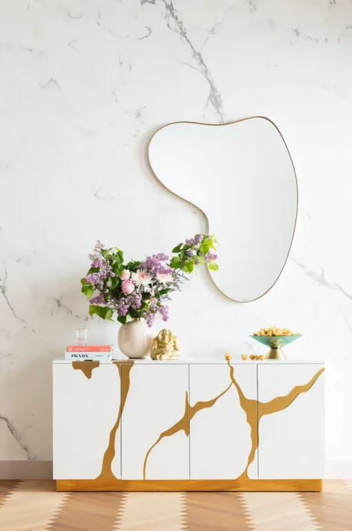 KARE Wandspiegel Shape Brass 110x120cm Outlet