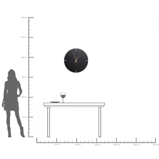 KARE Wanduhr Andrea Schwarz Ø60cm Best