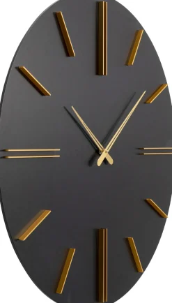 KARE Wanduhr Luca Schwarz Ø70cm New