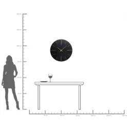 KARE Wanduhr Luca Schwarz Ø70cm New