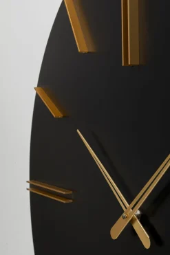 KARE Wanduhr Luca Schwarz Ø70cm New