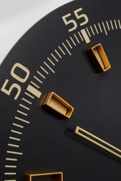 KARE Wanduhr Milk Bar Schwarz Ø60cm Outlet