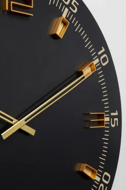 KARE Wanduhr Milk Bar Schwarz Ø60cm Outlet