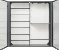 KARE Wandweinregal Porto Schwarz 75x80cm Sale