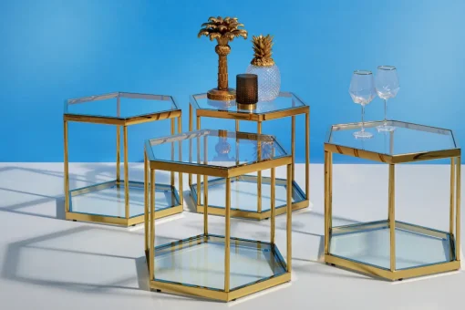 KARE Weinglas Diamond Gold Rim Best