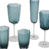 KARE Weißweinglas Cascata Blau New